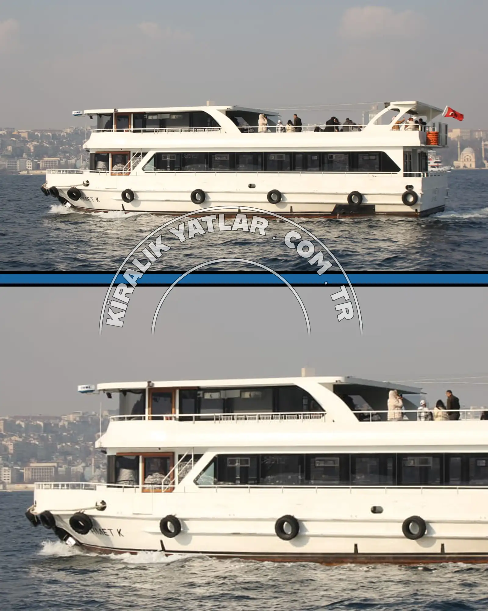 İstanbul Boğazı’nda 120 kişilik kiralık organizasyon teknesi